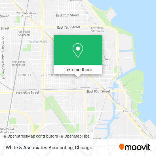 White & Associates Accounting map
