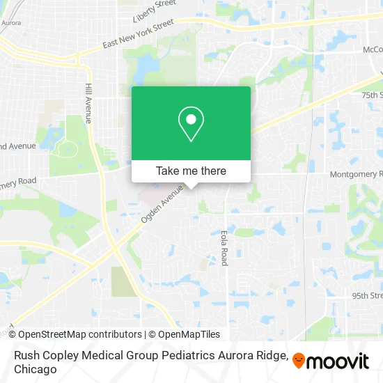 Rush Copley Medical Group Pediatrics Aurora Ridge map