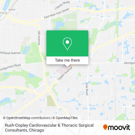 Mapa de Rush-Copley Cardiovascular & Thoracic Surgical Consultants