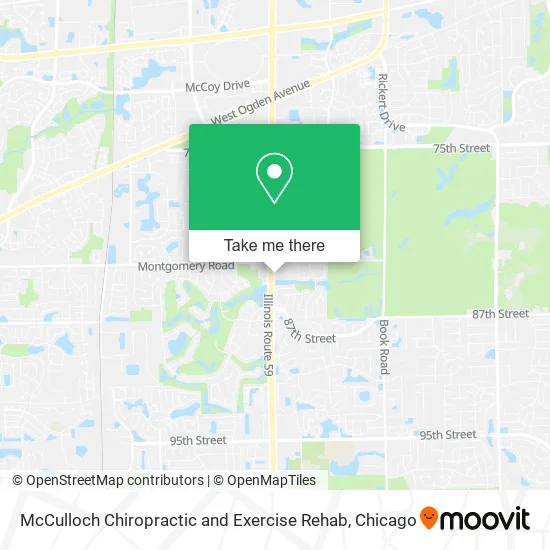 McCulloch Chiropractic and Exercise Rehab map