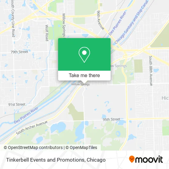 Tinkerbell Events and Promotions map