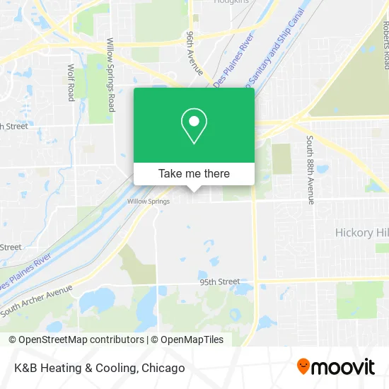K&B Heating & Cooling map