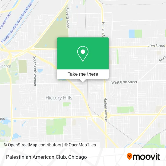 Palestinian American Club map