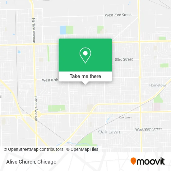 Alive Church map