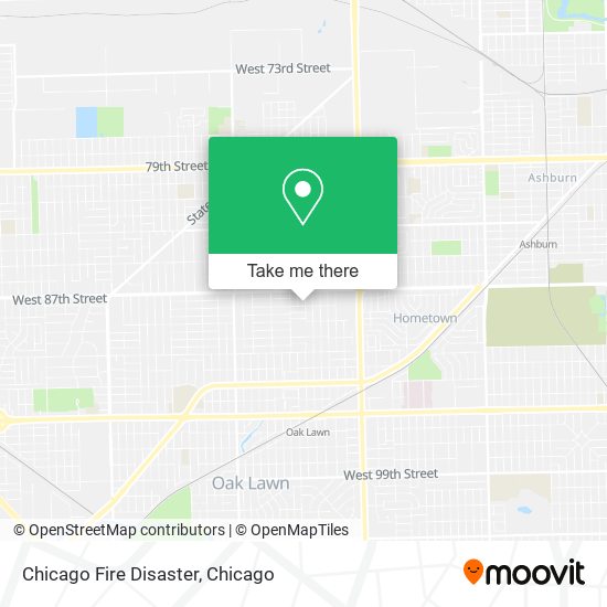 Chicago Fire Disaster map