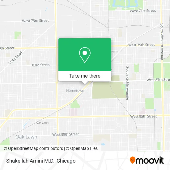 Shakellah Amini M.D. map