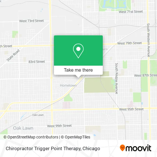 Chiropractor Trigger Point Therapy map