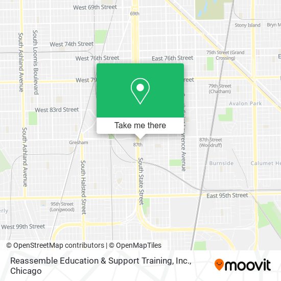 Reassemble Education & Support Training, Inc. map