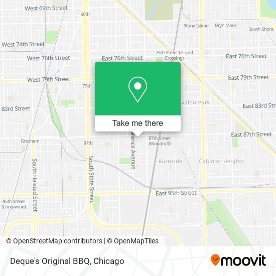 Deque's Original BBQ map