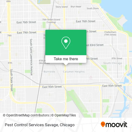 Mapa de Pest Control Services Savage