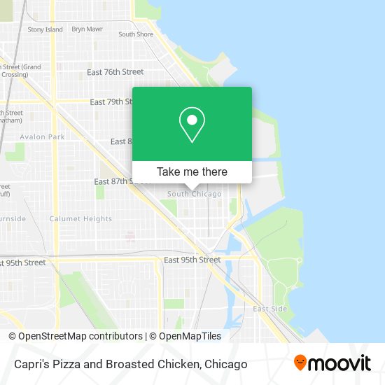 Mapa de Capri's Pizza and Broasted Chicken