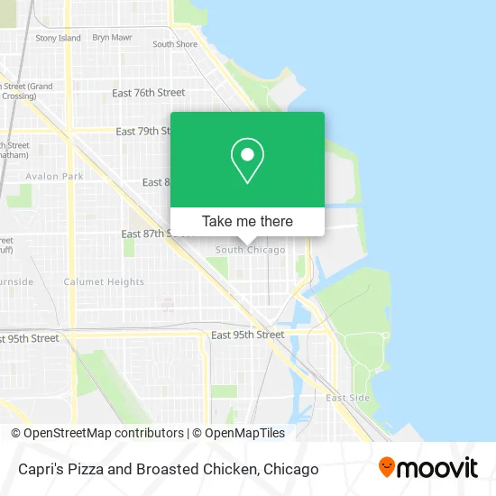 Capri's Pizza and Broasted Chicken map