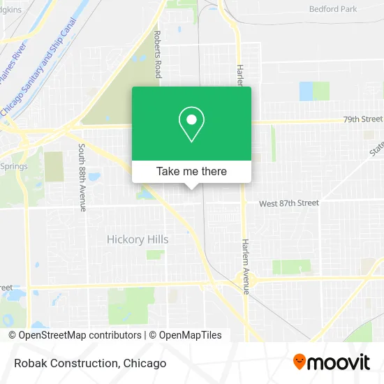Robak Construction map