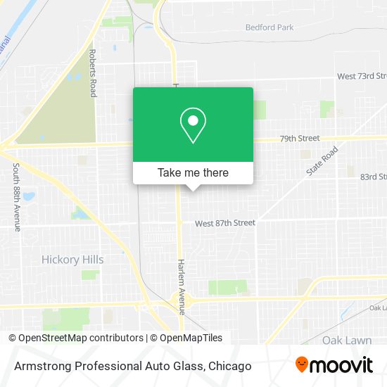 Armstrong Professional Auto Glass map