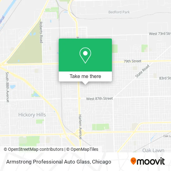 Armstrong Professional Auto Glass map