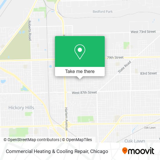 Mapa de Commercial Heating & Cooling Repair