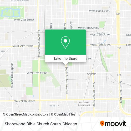 Shorewood Bible Church-South map