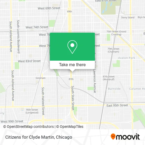Citizens for Clyde Martin map