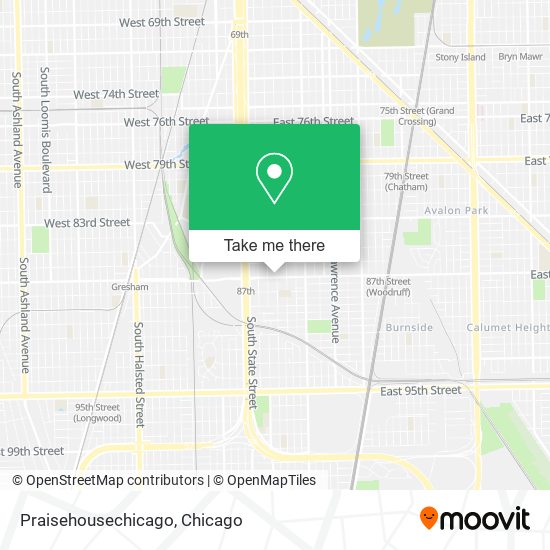 Praisehousechicago map