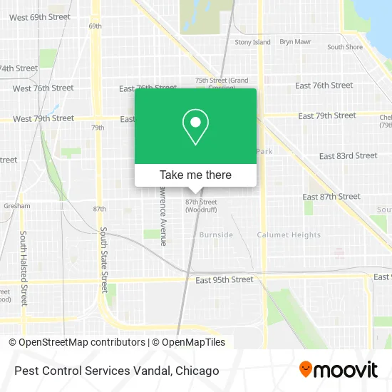 Pest Control Services Vandal map