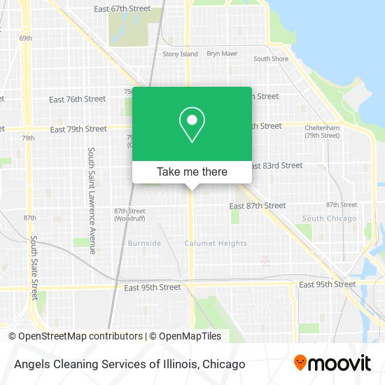 Angels Cleaning Services of Illinois map