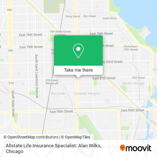 Mapa de Allstate Life Insurance Specialist: Alan Wilks