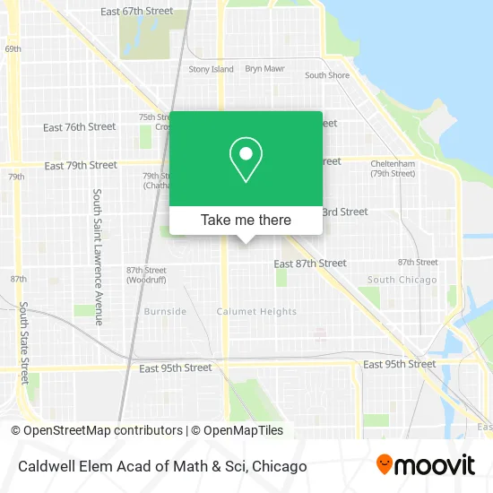 Caldwell Elem Acad of Math & Sci map