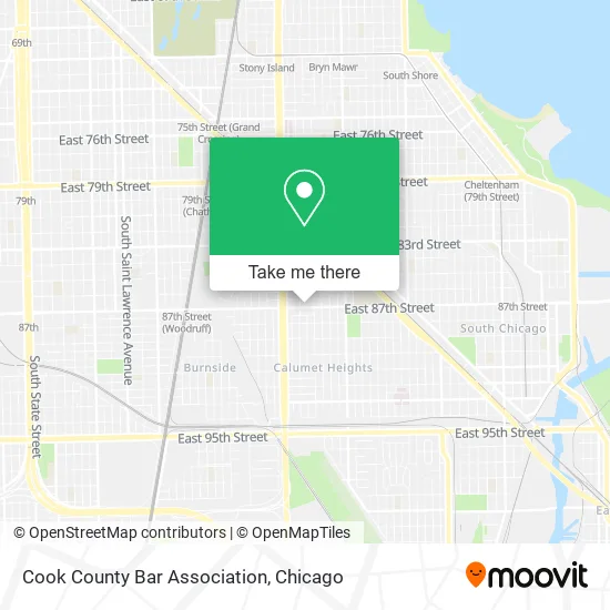 Cook County Bar Association map
