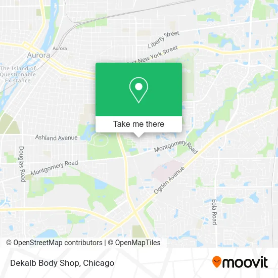 Dekalb Body Shop map