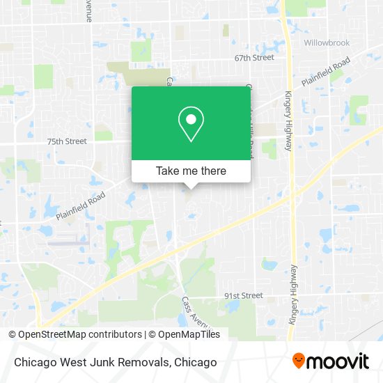 Chicago West Junk Removals map