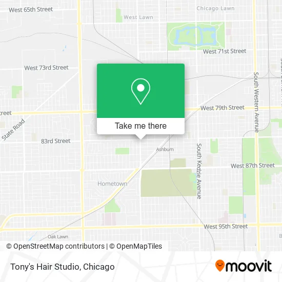 Tony's Hair Studio map