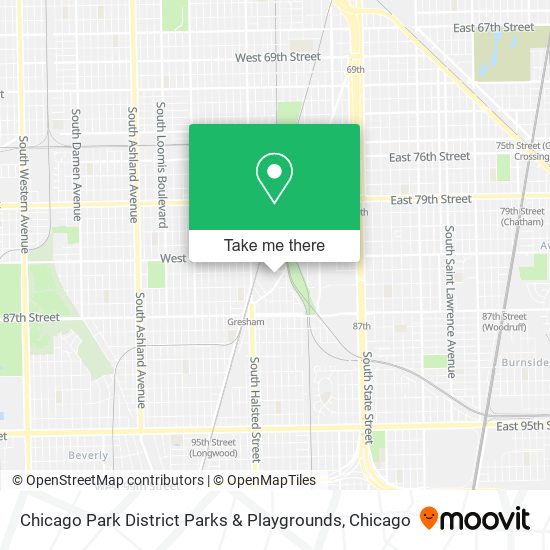 Chicago Park District Parks & Playgrounds map