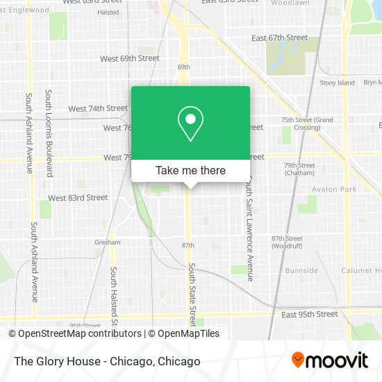 The Glory House - Chicago map
