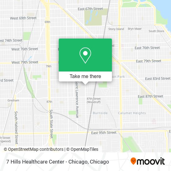 7 Hills Healthcare Center - Chicago map
