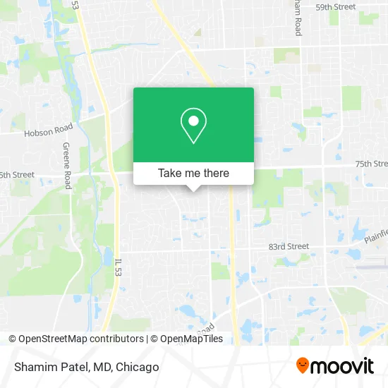 Shamim Patel, MD map