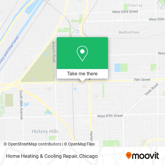 Home Heating & Cooling Repair map