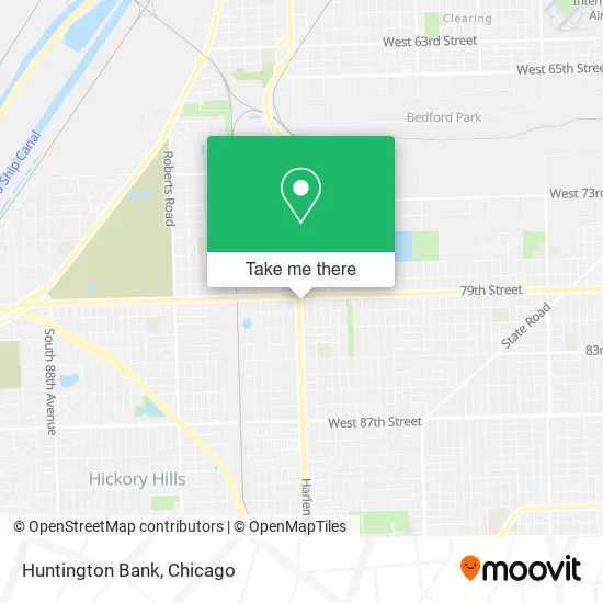 Huntington Bank map