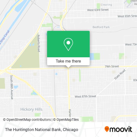 The Huntington National Bank map