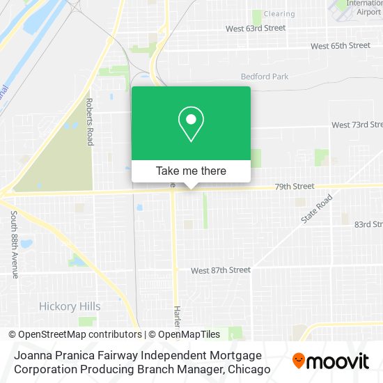 Mapa de Joanna Pranica Fairway Independent Mortgage Corporation Producing Branch Manager