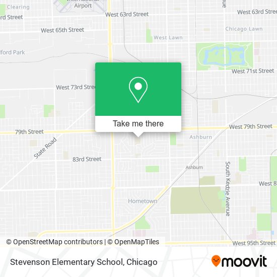 Stevenson Elementary School map