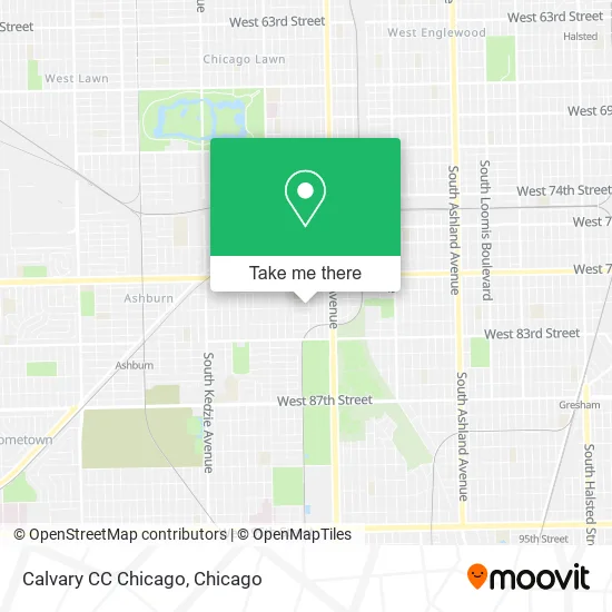 Calvary CC Chicago map