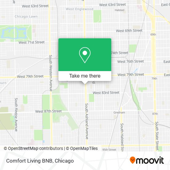 Comfort Living BNB map