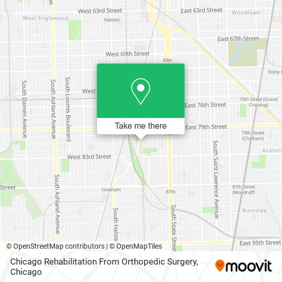 Mapa de Chicago Rehabilitation From Orthopedic Surgery