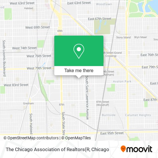 The Chicago Association of Realtors map