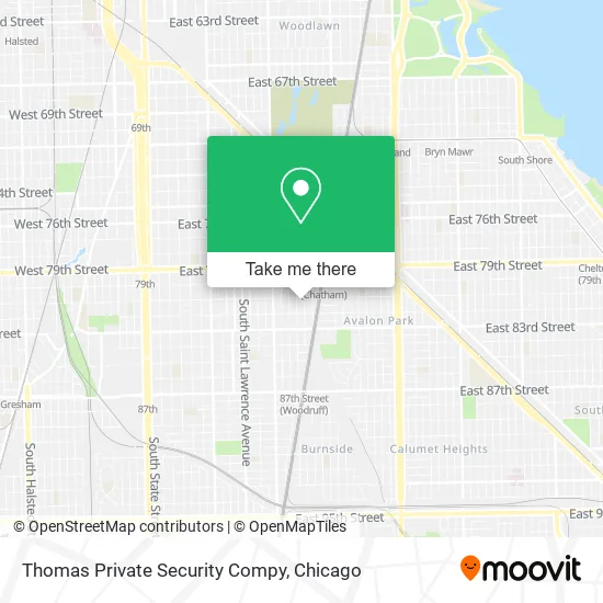 Thomas Private Security Compy map