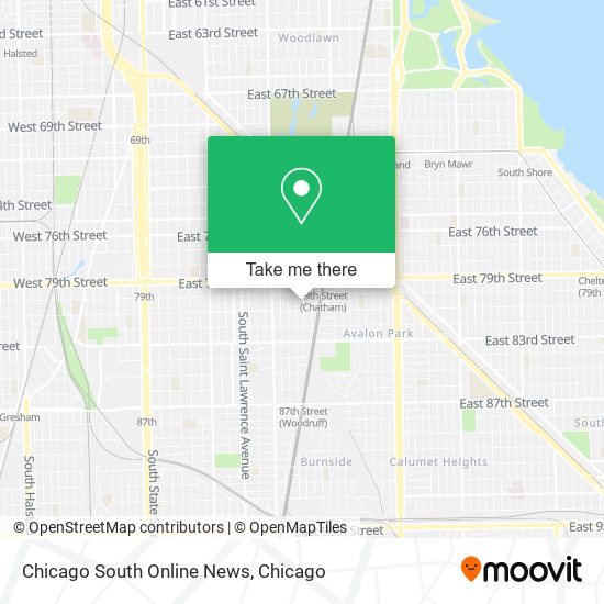 Chicago South Online News map