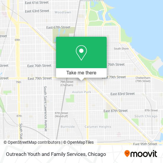 Outreach Youth and Family Services map