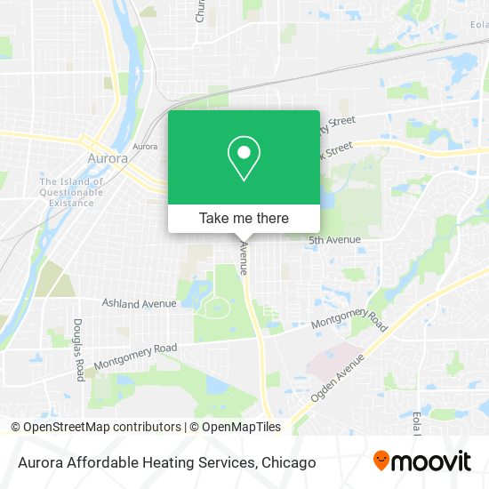 Aurora Affordable Heating Services map