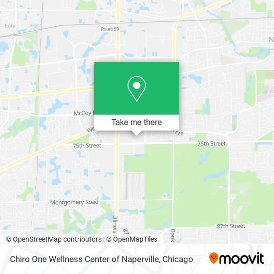 Chiro One Wellness Center of Naperville map