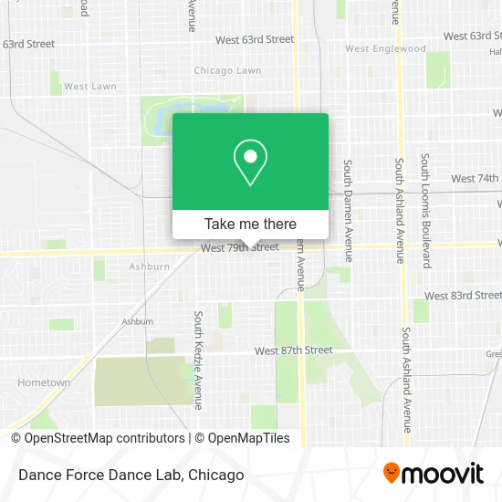 Dance Force Dance Lab map